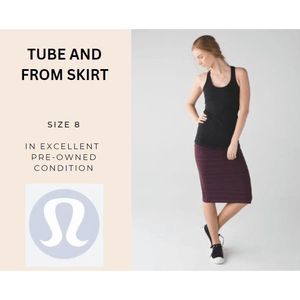 Lululemon Tube And From Skirt Size 8 EUC